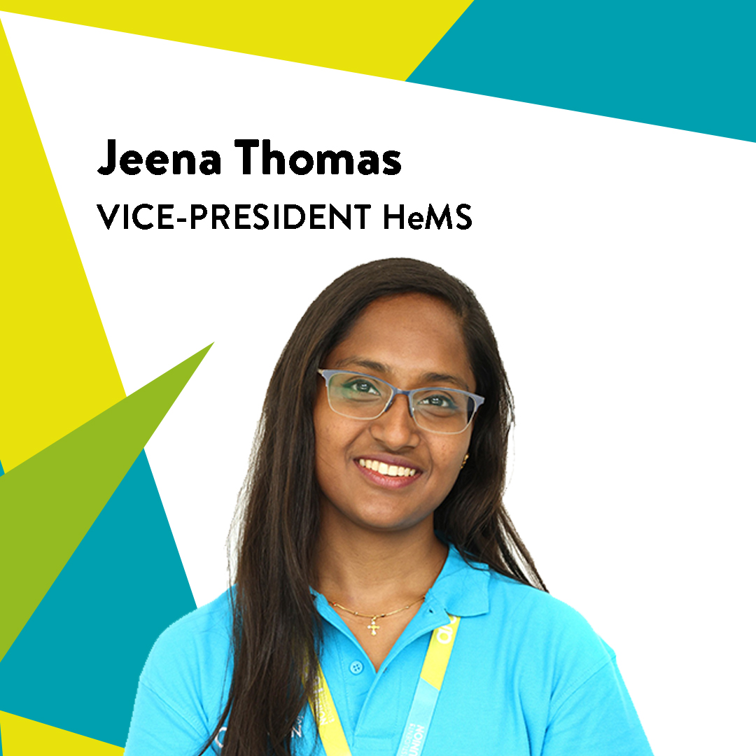 Jeena Thomas. Vice President Health, Medicine & Social Sciences