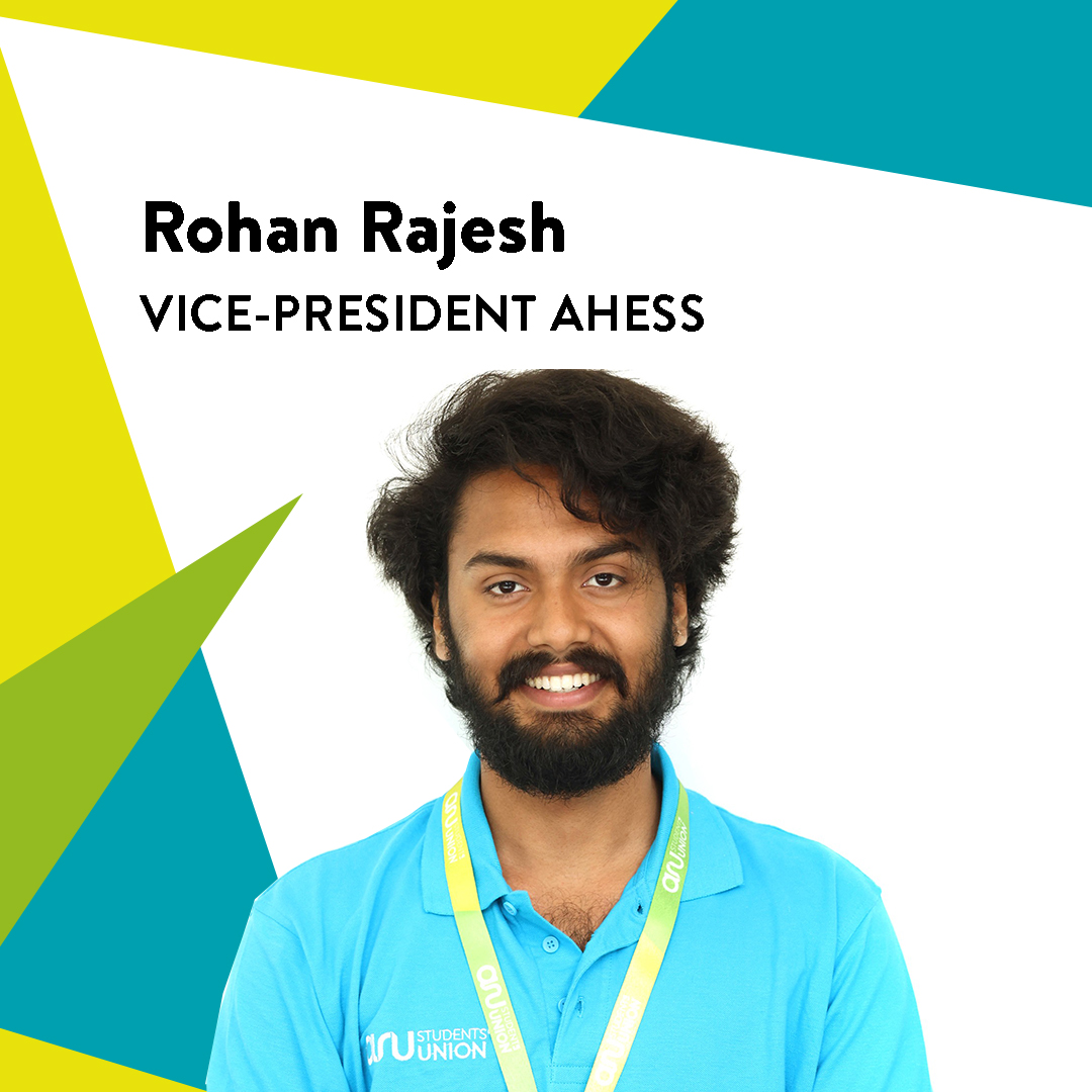 Rohan Rajesh. Vice President Arts, Humanities & Social Sciences